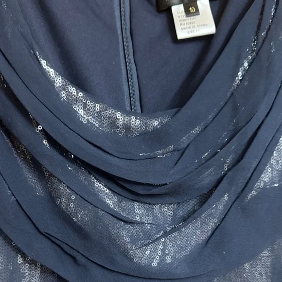 Navy Blue Sequin Dress - Picture 5 of 8